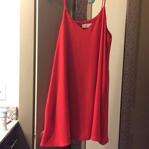 Peach love Red dress! Super cute! Dress up or down